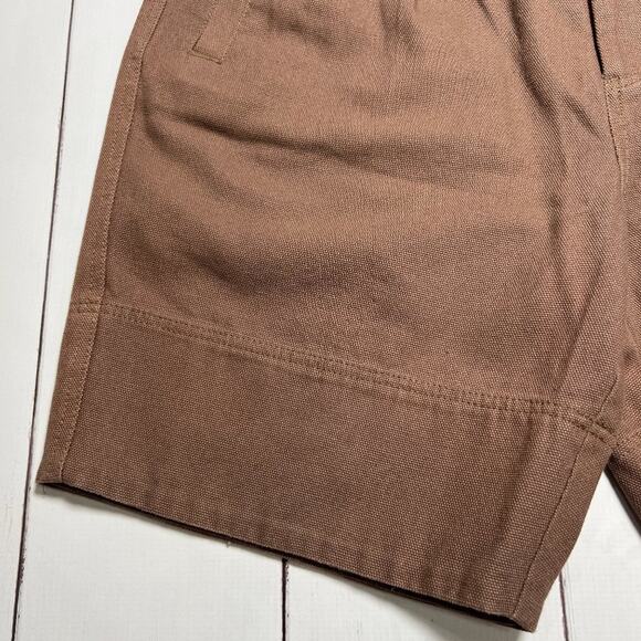 NWT Standard Issue NYC Cotton Canvas Pleated Utility Shorts SIZE 34 Oak Tan NEW - Picture 9 of 10